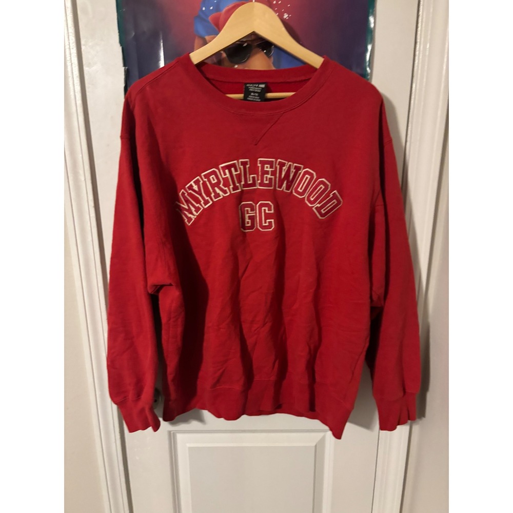 SDI Myrtlewoox Sweatshirt Mens XL Red Crewneck vintage  Golf Pullover